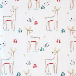Printed Cotton KAJSA Fir / Gold22